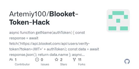 Blooket: Token Add GitHub